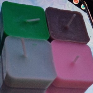 Square tealights soy wax made to order, homemade candles