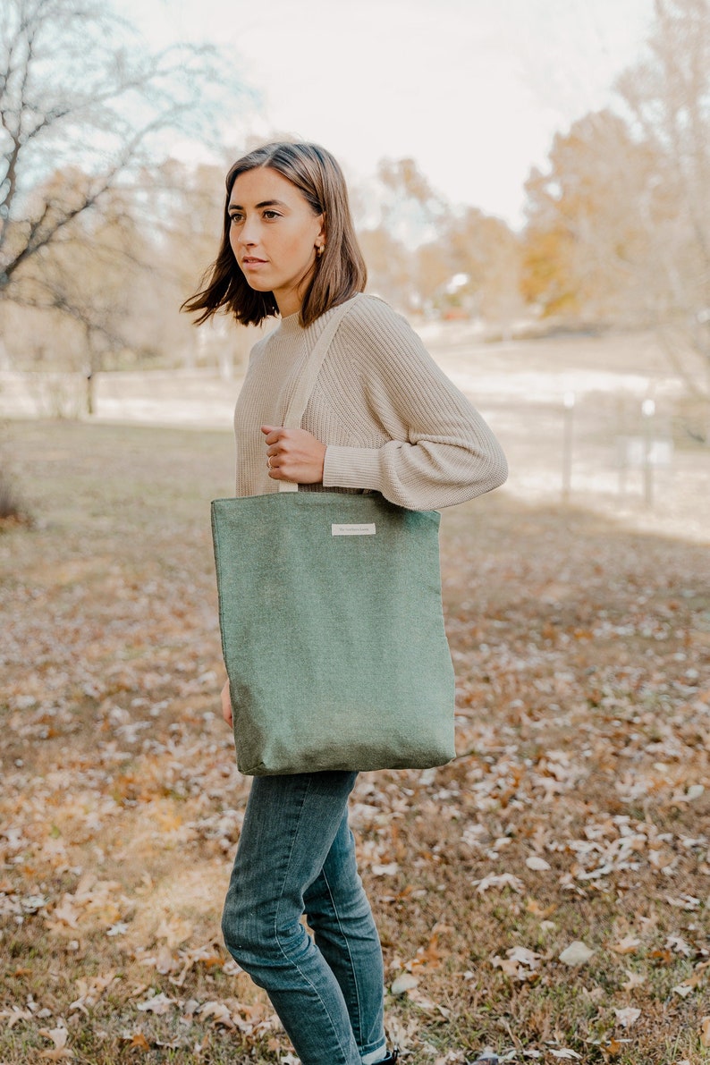 Handmade Canvas Tote Bag Reusable Shoulder Bag Cute Canvas Bag Gift for