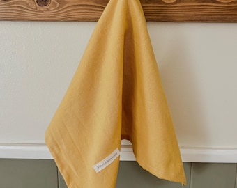 Paño de cocina amarillo / Decoración de algodón / The Northern Loom