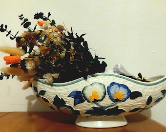 Beautiful Art Decco, Persian Blue Indian Tree Staffordshire pottery Vase. H.J.Wood ready for fine Vintage gifting from the 1920s