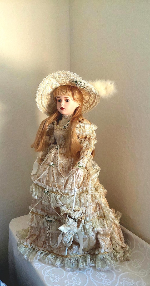 The Most Beautiful House of Valentina Gold Porceline Doll. Krystal 69cm  Tall, Fully Restored for Fine Vintage Gifting. Limited Edition ! - Etsy
