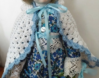 Mijn naam is Aethelflaed, Walda Doll in Bisque, volledig gerestaureerd, klaar om vintage cadeau te doen!