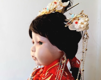 GERESERVEERD. Koop NIET De mooie prinses Weiyoung, een mooie porseleinen pop gepresenteerd door Earthlight Creations in traditioneel Chinees