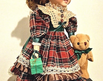 My name is Frannyannie and I'm a Beautiful happy fine Porceline doll with Oliver Ted, Gift ready, spa cleaned