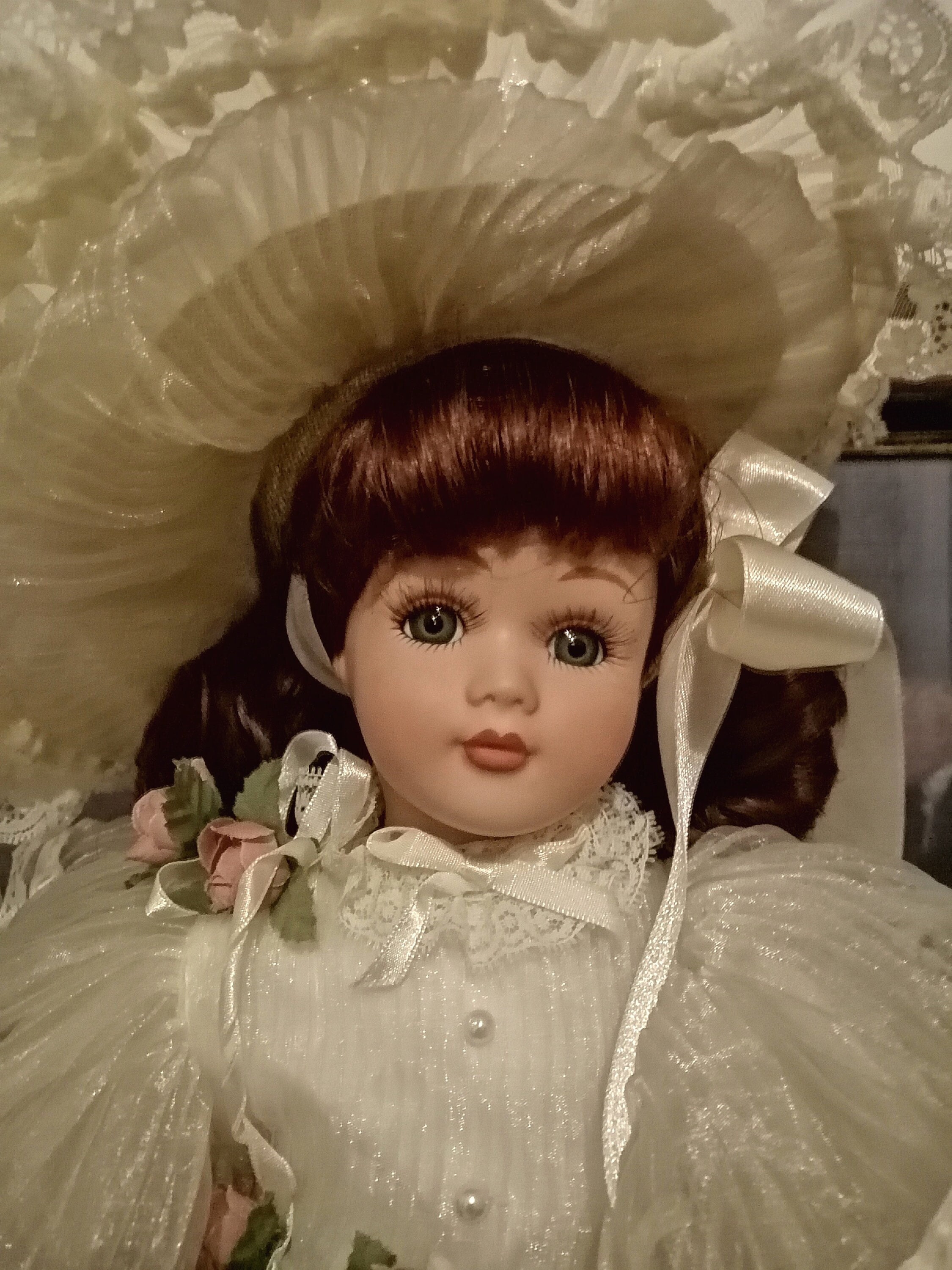 Butterfly Kisses Porcelain Dolls