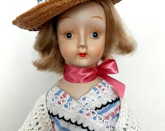 Mertil is my name, I'm a proud original Walda doll, fully restored for fine Vintage gifting, or it would be nice to come to your house !