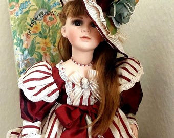 The wonderful Joanna. Knights Bridge Collection. Fine Porcelain doll. 55cm. Fully restored ready for collecting or gifting.