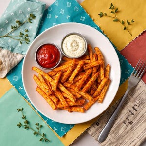 Ultra Crispy Air Fryer Sweet Potato Fries Recipe Printable, Healthy Homemade Snack, Easy Quick Air Fryer Side Dish Guide Printable