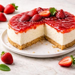 Easy No-Bake Gluten-Free Cheesecake Recipe Printable – Creamy Cold Dessert with Mascarpone, Simple Step-by-Step Ingredients in Grams