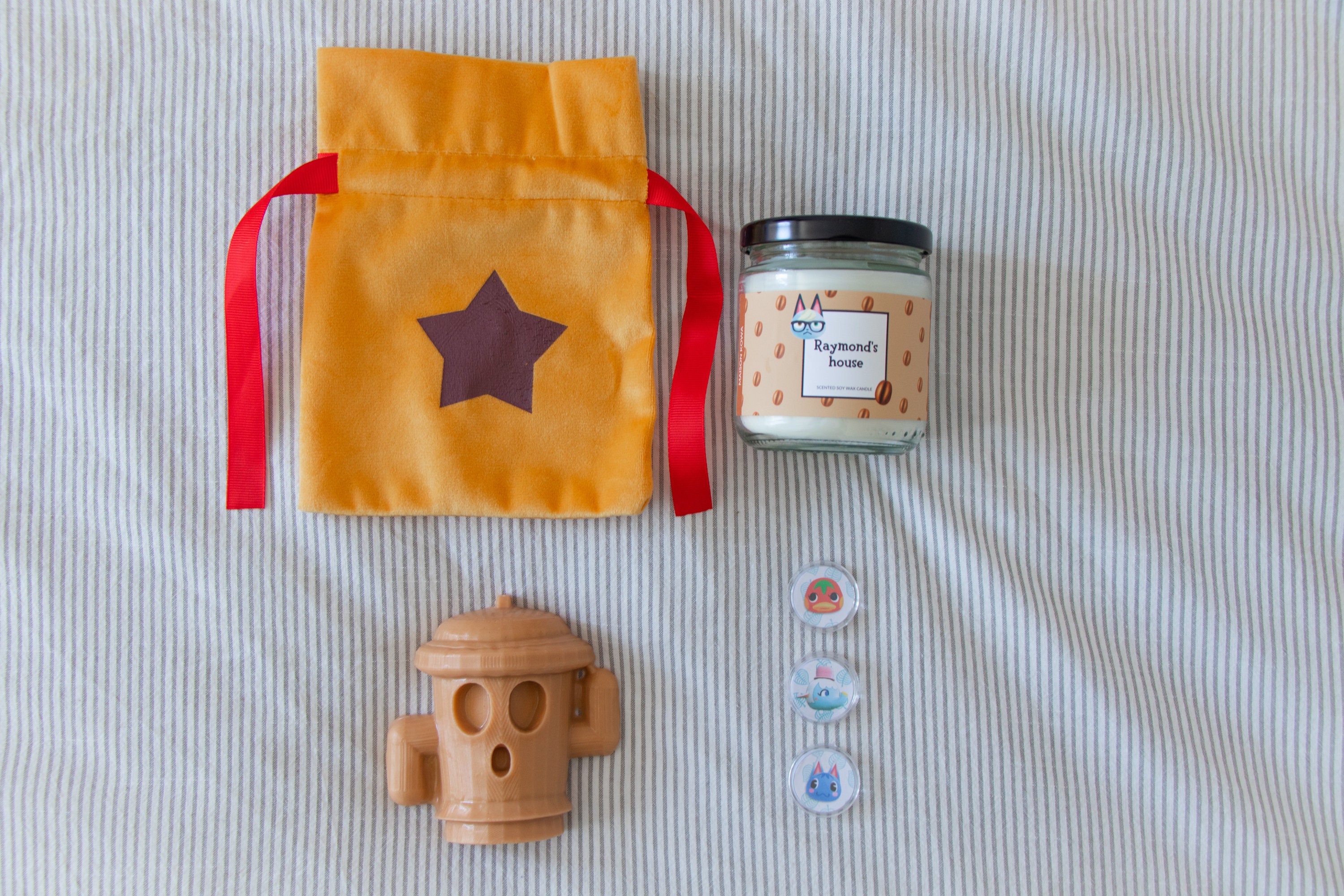 KIT animal Crossing ACNH gift with Candle soap bell pouch Etsy