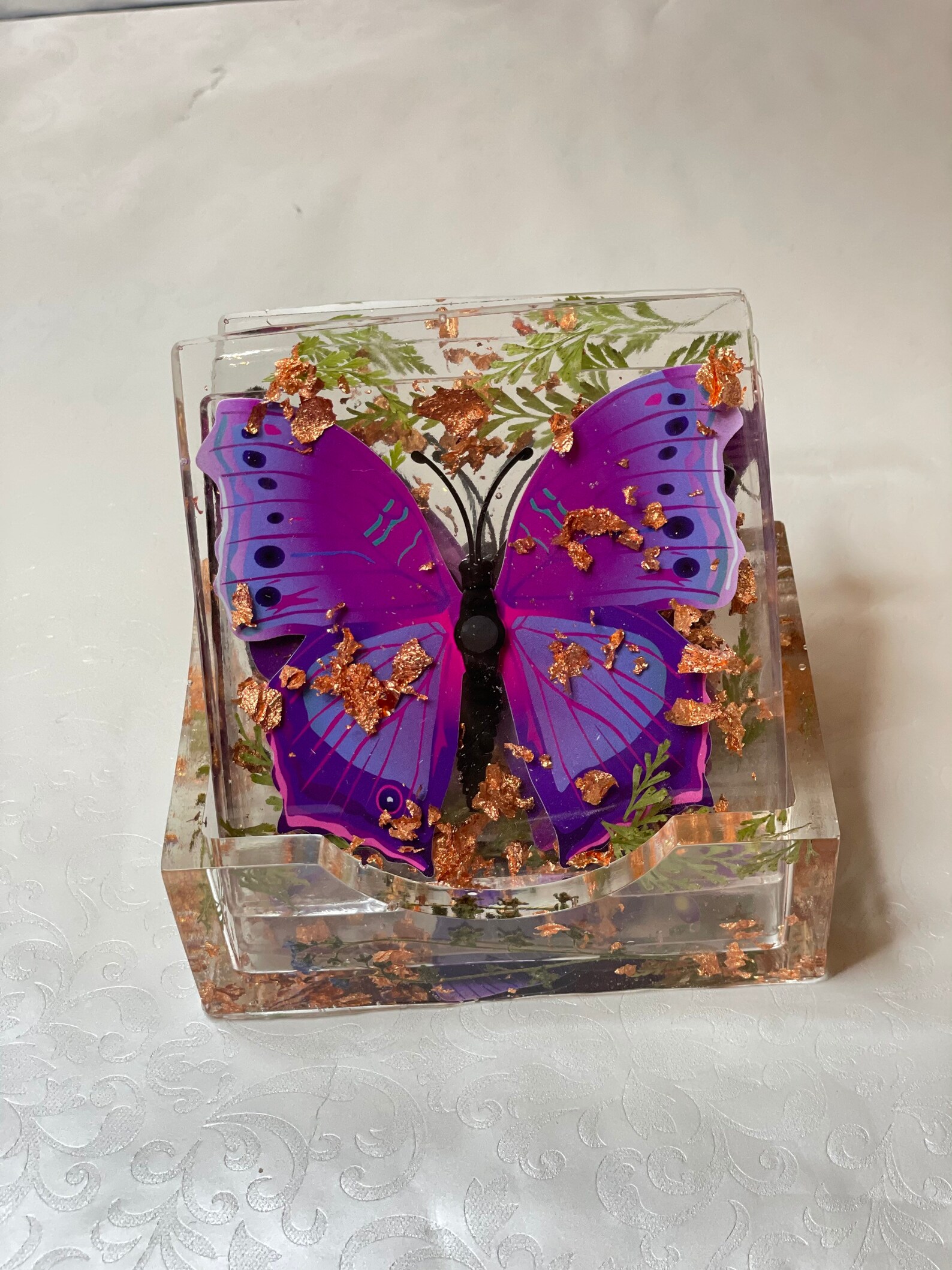 Butterfly coasters Set Etsy