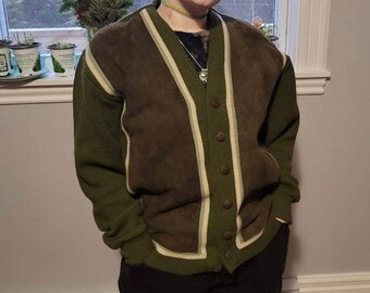 vintage campus cardigan