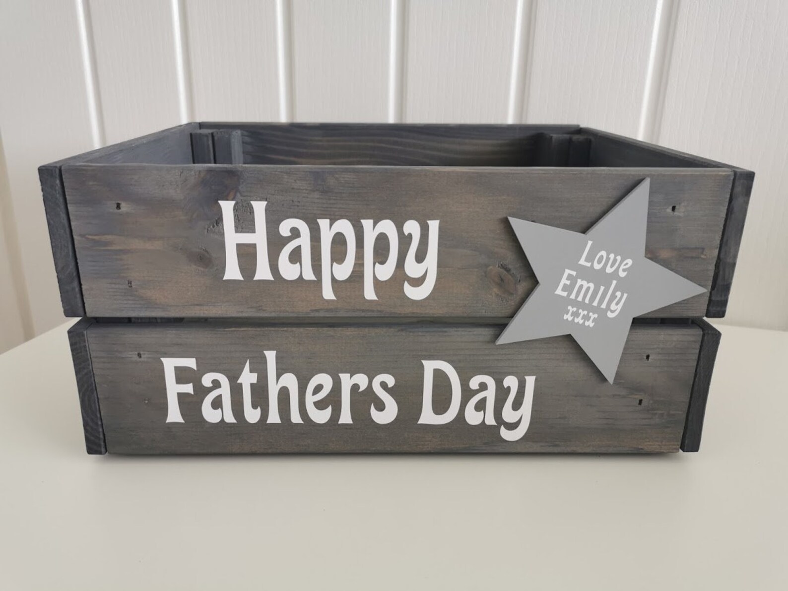 Personalised Fathers Day Crate, Fathers Day Treat Box, Dad Gifts