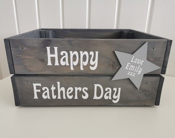 Personalised Fathers day crate, fathers day treat box, dad gifts, hamper, daddy gifts, fathers day gifts, personalised gifts
