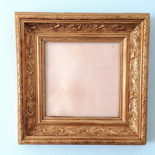 West Frames Marco Distressed Brown Green with Gold Lining Wall Picture Frame 3.25 Wide