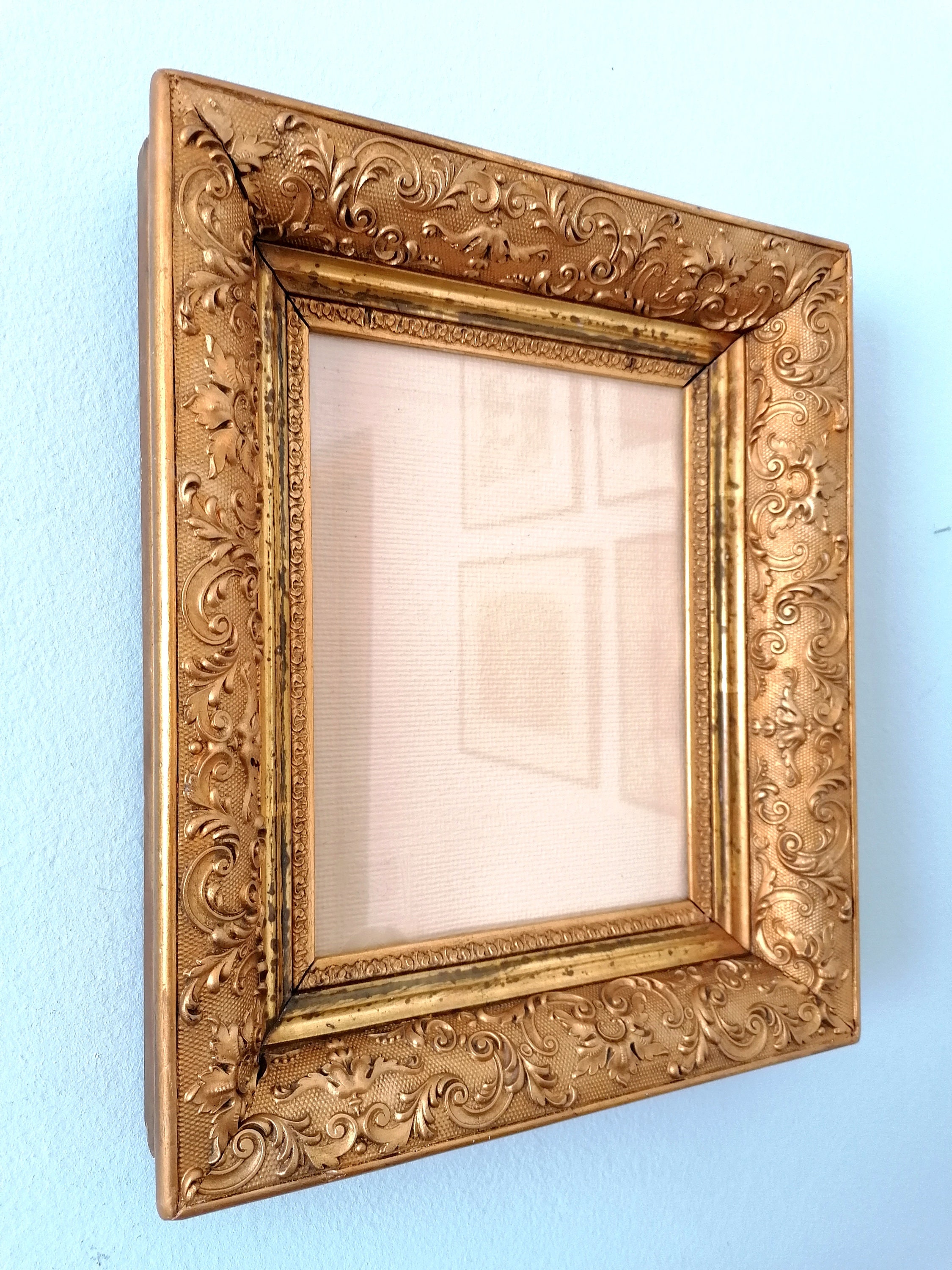 Antique Wooden Picture Frame Vintage Gilded Photo Frame Etsy