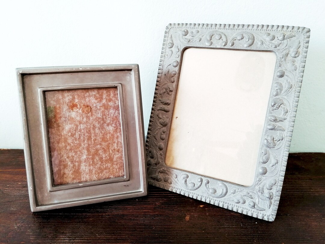 Retro Metal Photo Frame Set, Vintage Industrial Decor - Etsy