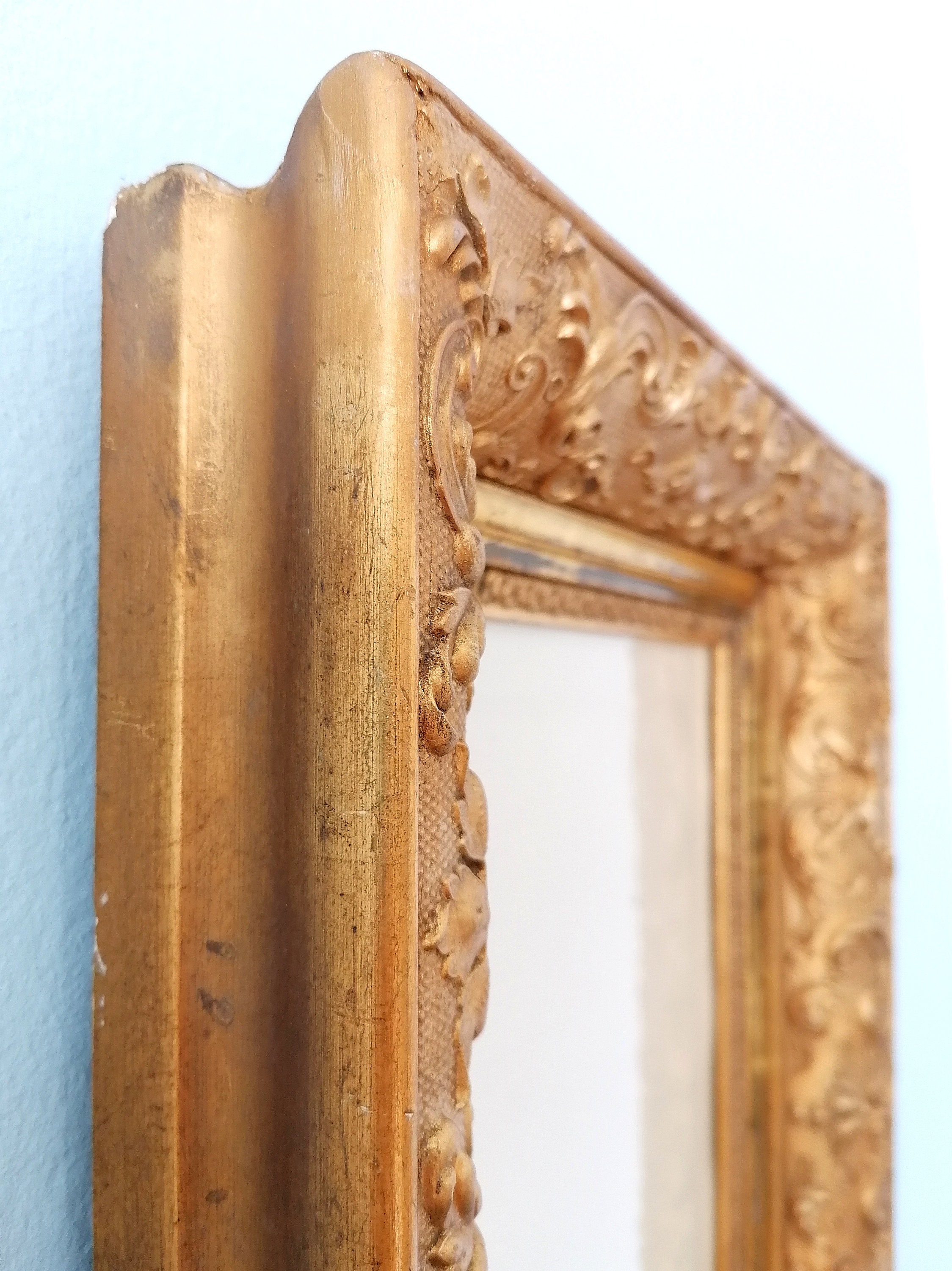 Antique Wooden Picture Frame Vintage Gilded Photo Frame Etsy