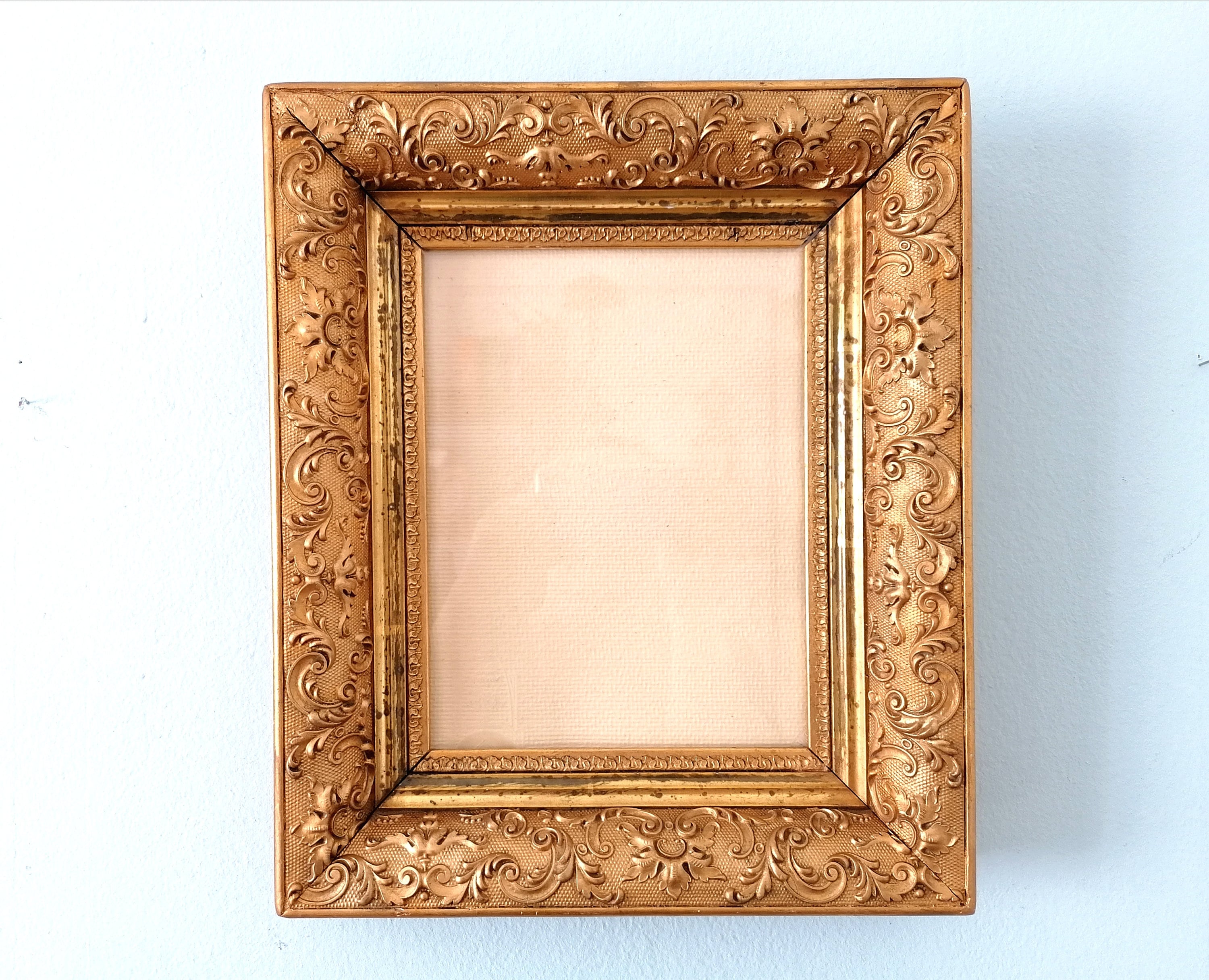 Antique Wooden Picture Frame Vintage Gilded Photo Frame Etsy
