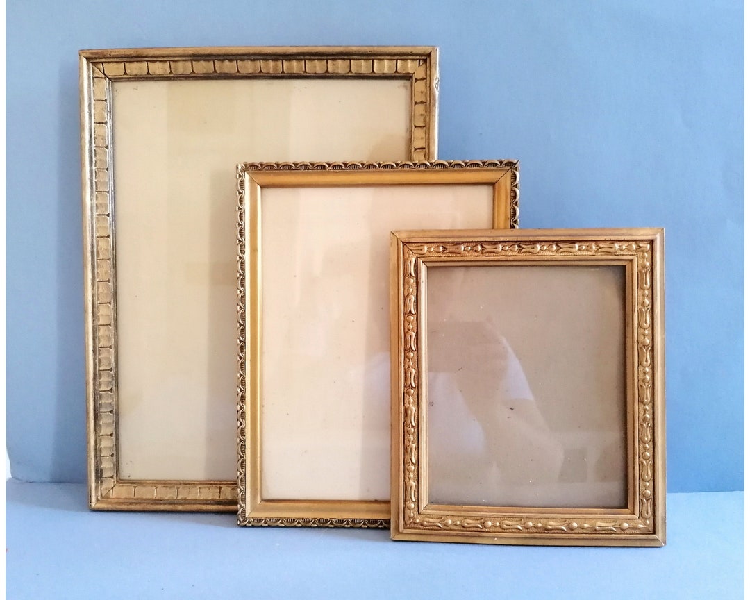 Antique Frames Set Art Framing Wooden Gilded Picture Frame Etsy