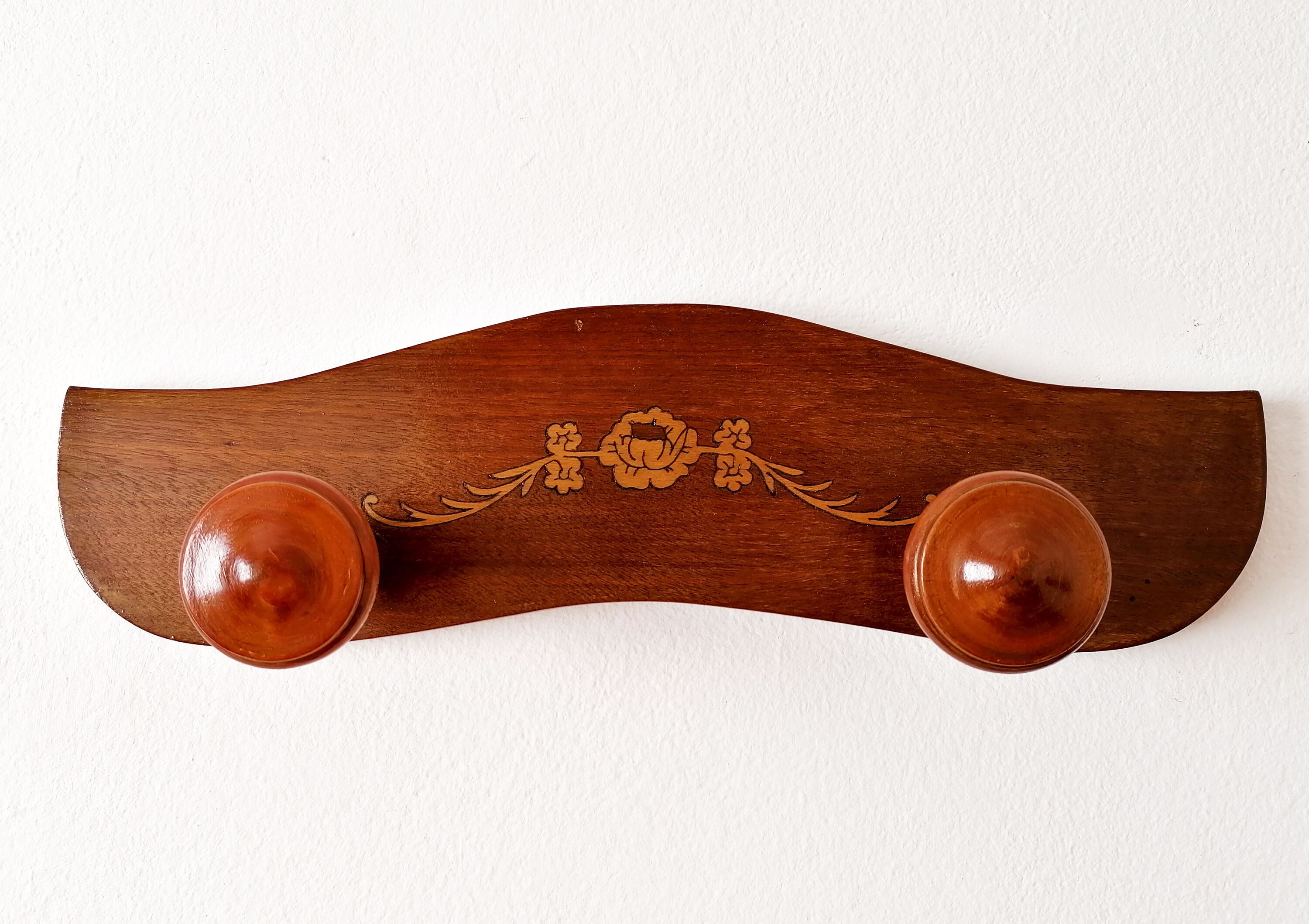 Wooden Vintage Coat Rack Mid Century Wall Coat Rack Coat Etsy Australia