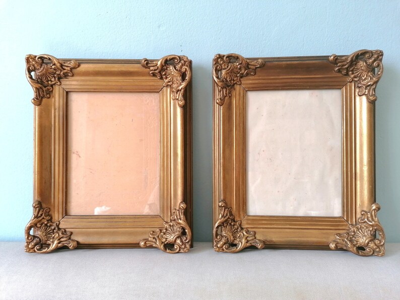 Victorian Frame With Corner Mouldings Antique Frames Set Etsy