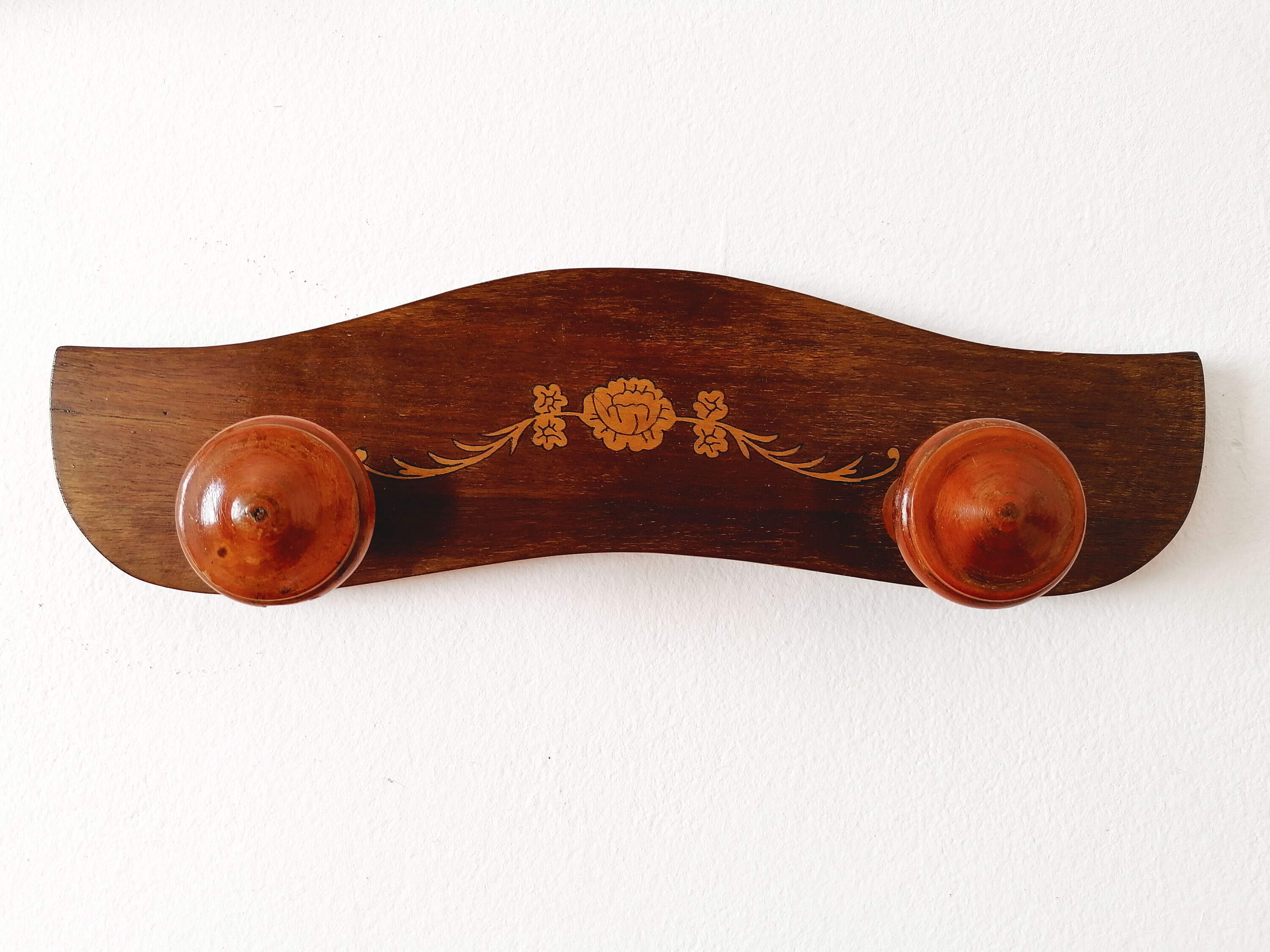 Wooden Vintage Coat Rack Mid Century Wall Coat Rack Coat Etsy Australia