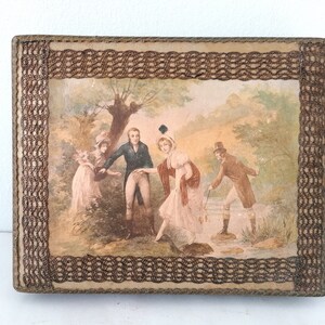 Antique cookies box, victorian pastry cardboard box, vintage bakery box, antique spanish cookie box