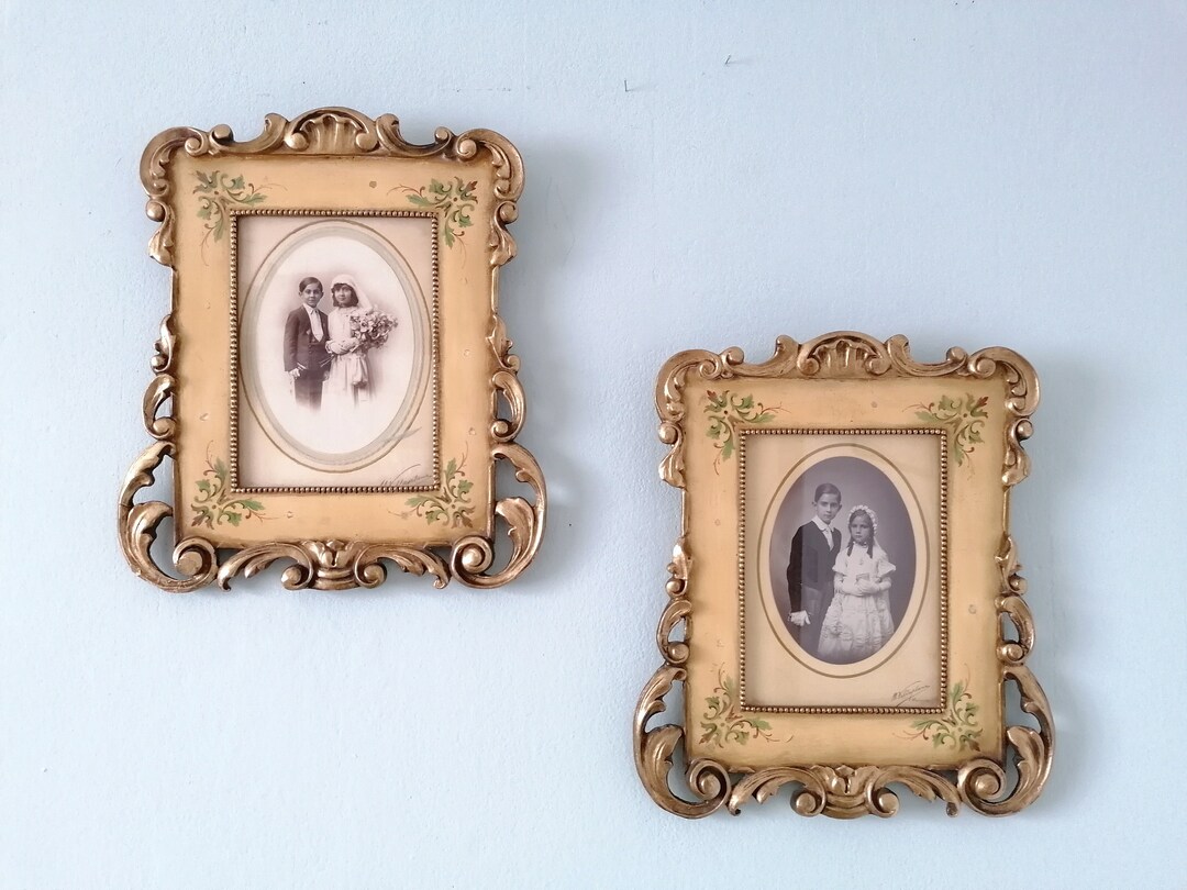 Vintage Baroque Style Photo Frame, Victorian Gilded Picture Frame