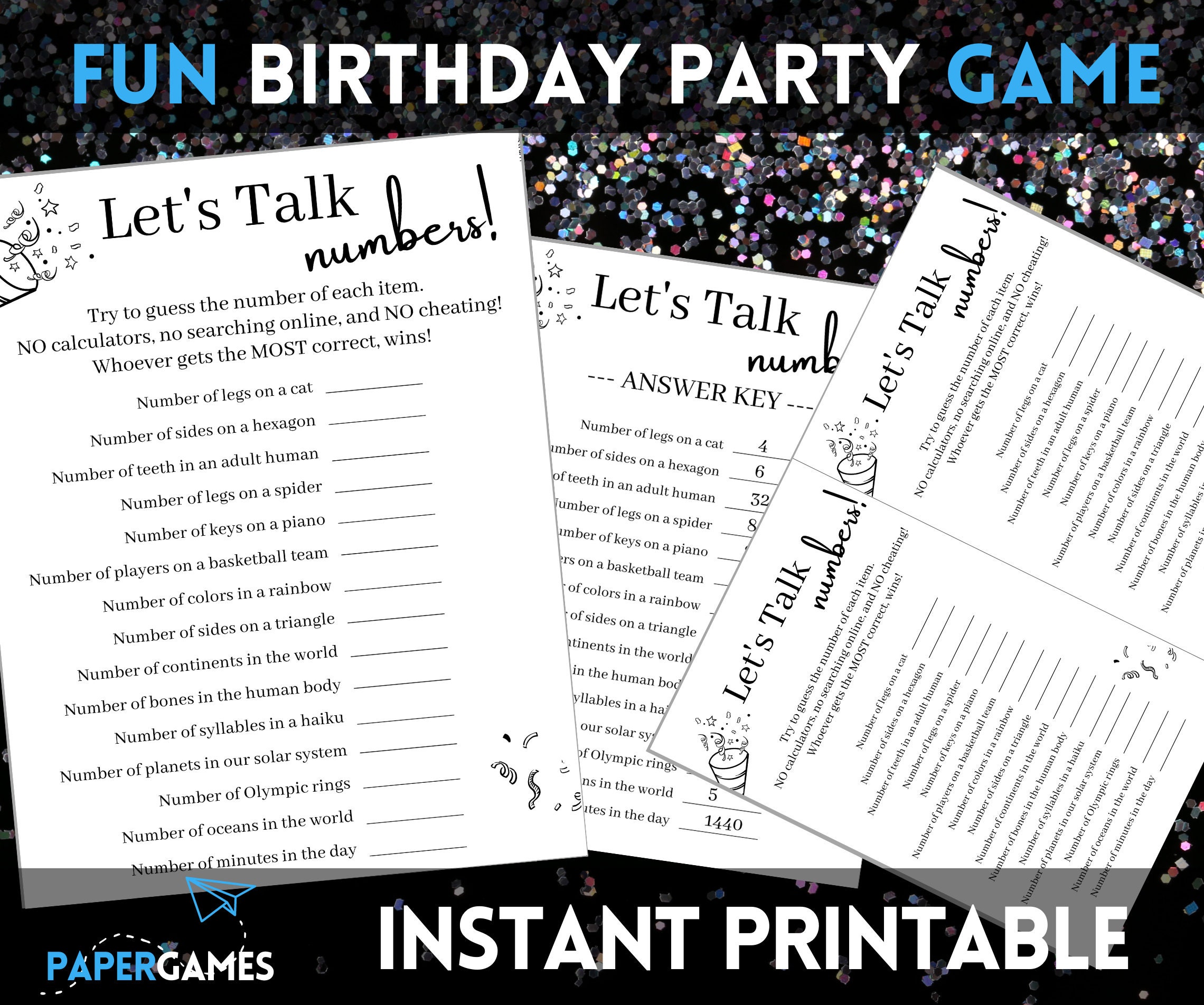 Hilarious Adult Birthday Game Printable Party Games, Adult Games ...