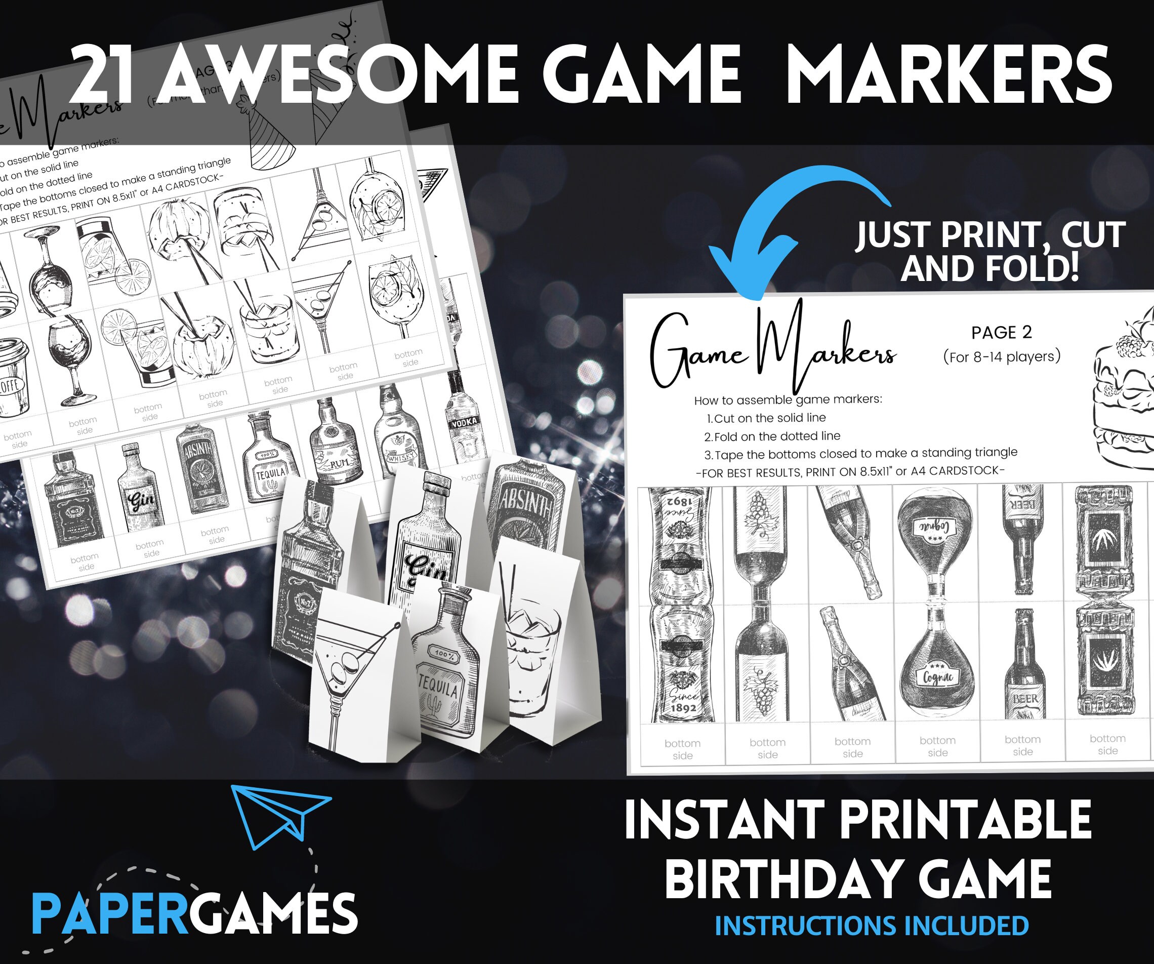 Drink If Birthday Party Game Printable | Funny Adult Party Game ...