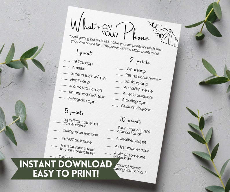 Hilarious Adult Birthday Game | Printable Party Games, Adult Games ...