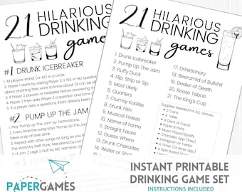 Drink If Card Game Printable Birthday Party Game Drinking - Etsy