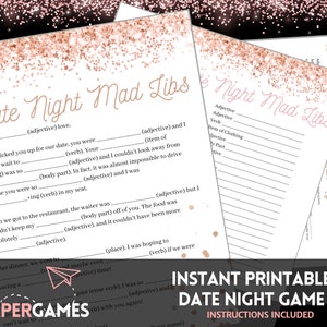 Silly & Sexy Mad Libs DATE NIGHT GAME Instant Download Couples Date Night Game, Honeymoon Activity, Anniversary Gift, Sexy Couples Games image 6