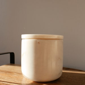 Marble Canister With Lid | Bathroom Decor | Marble Jar | Marble Decor ...