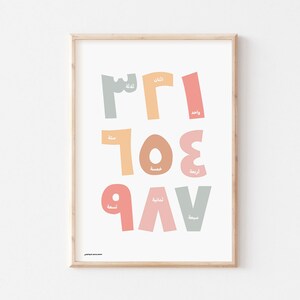 Numbers (arqam) Poster by Farasha Prints • High Resolution Digital Jpeg ...