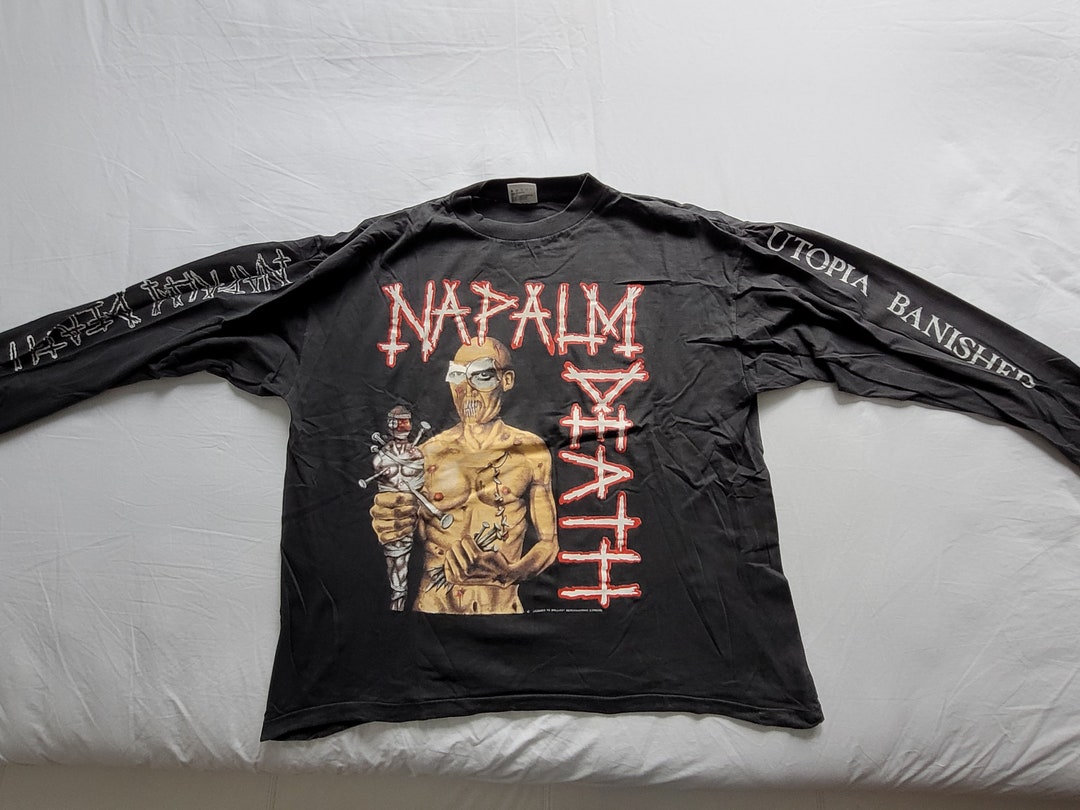 80s- NAPALM DEATH ノースリーブ Tシャツ ヴィンテージ 00s NAPALM DEATH Mサイズ ヴィンテージTシャツ バンドTシャツ