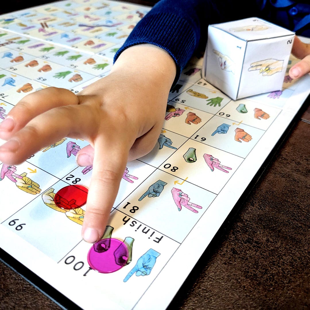 British Sign Language Game - Balloons, Snakes & Ladders BSL! - Etsy
