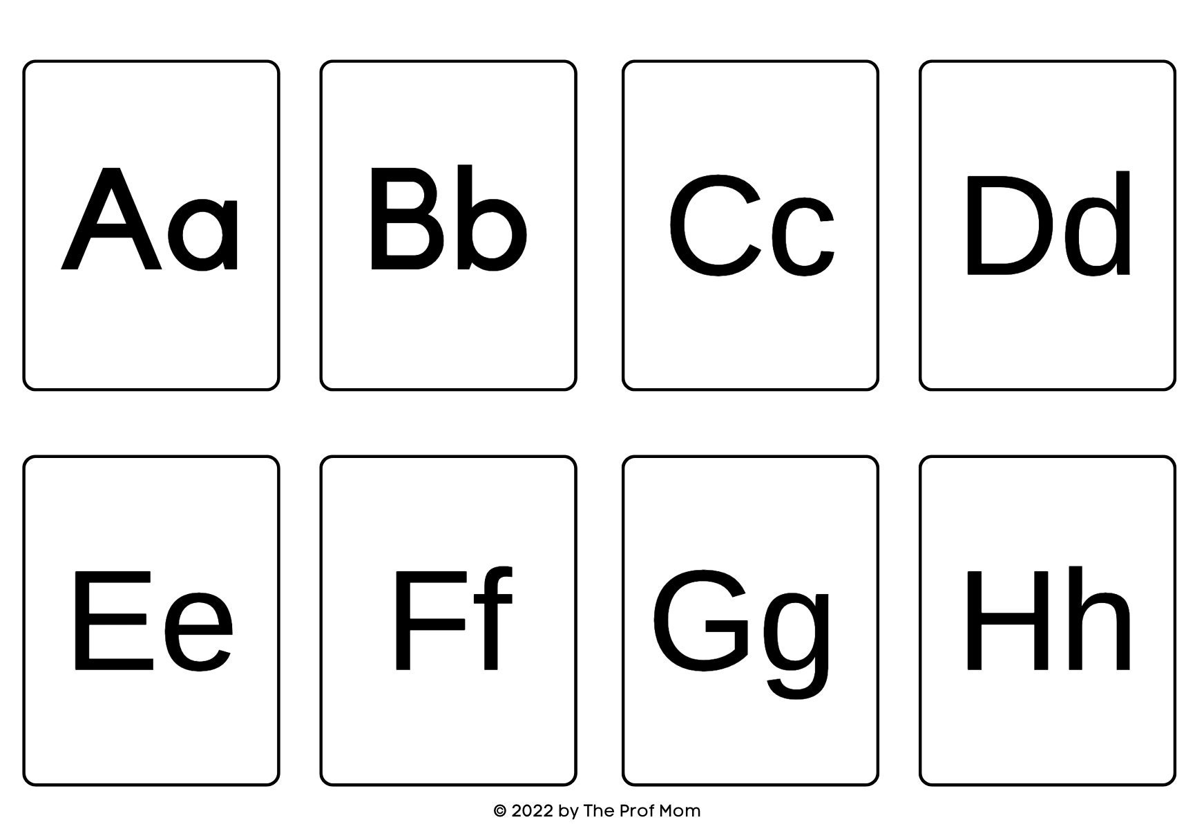 Uppercase and Lowercase Alphabet Cards DIGITAL DOWNLOAD - Etsy