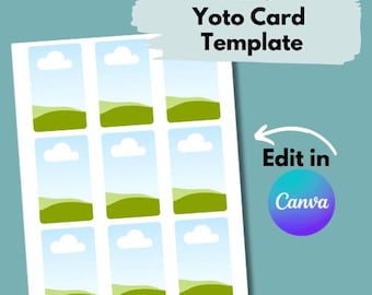 MYO Yoto Card Template | Editable in Canva |