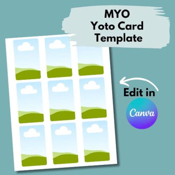 MYO Yoto Card Template | Editable in Canva |
