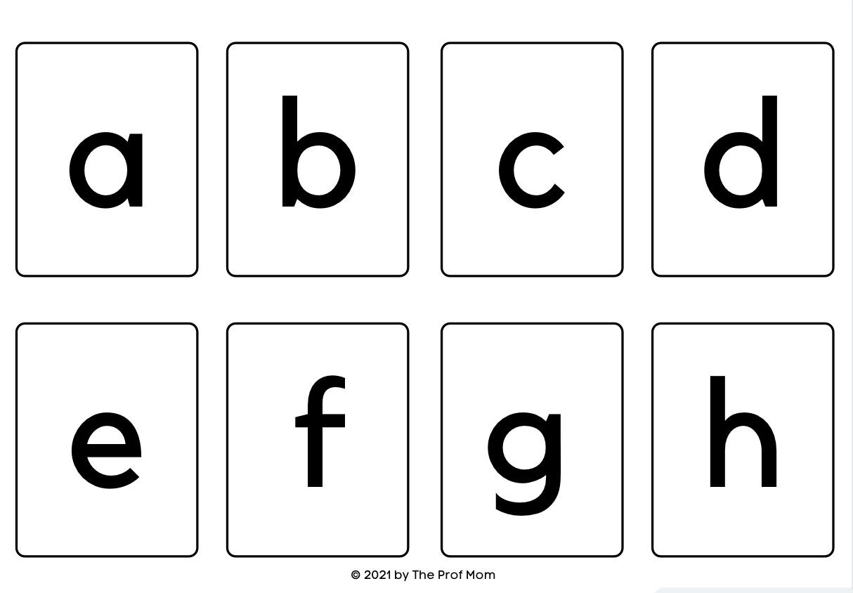 Uppercase and Lowercase Alphabet Cards DIGITAL DOWNLOAD - Etsy