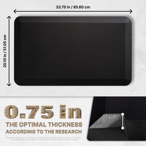 burotic Anti-Fatigue Kitchen Mat, Back and Knee Pain Relief, 33.7 x 20.1 Inch imagen 3