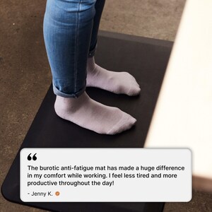 burotic Anti-Fatigue Kitchen Mat, Back and Knee Pain Relief, 33.7 x 20.1 Inch imagen 2