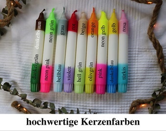 Candle dyeing - Candle color - Dip dye candles - Dipping candles - Candle pigment DIY