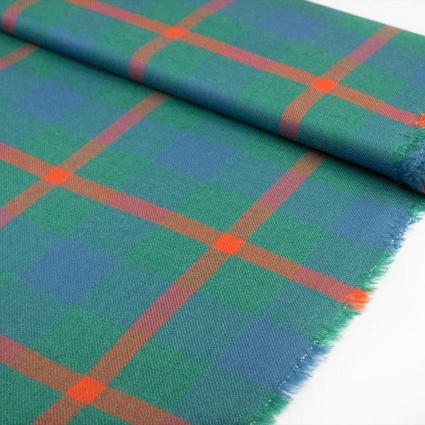 Agnew Ancient - Light tartan fabric 100% wool - Scottish woven kilt fabric - Tartan check from 0.5 meters