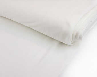 Organic piqué - white - plain colors 100% cotton GOTS & IVN Best certified - piqué fabric from 0.5 meters