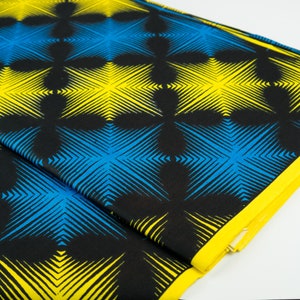 Cotton fabric - Fancy Print - Shining Stars - - African fabric from Ghana - Wax Print, Ankara Wax, Fancystoff, Le Fancy - from 0.5 m