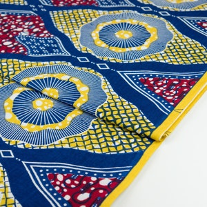 Tela de algodón - Qspice - Fish Eye - Tela africana de Ghana - Wax Print, Ankara Wax, Fancy fabrics, Le Fancy - 100% algodón - desde 0,5 m