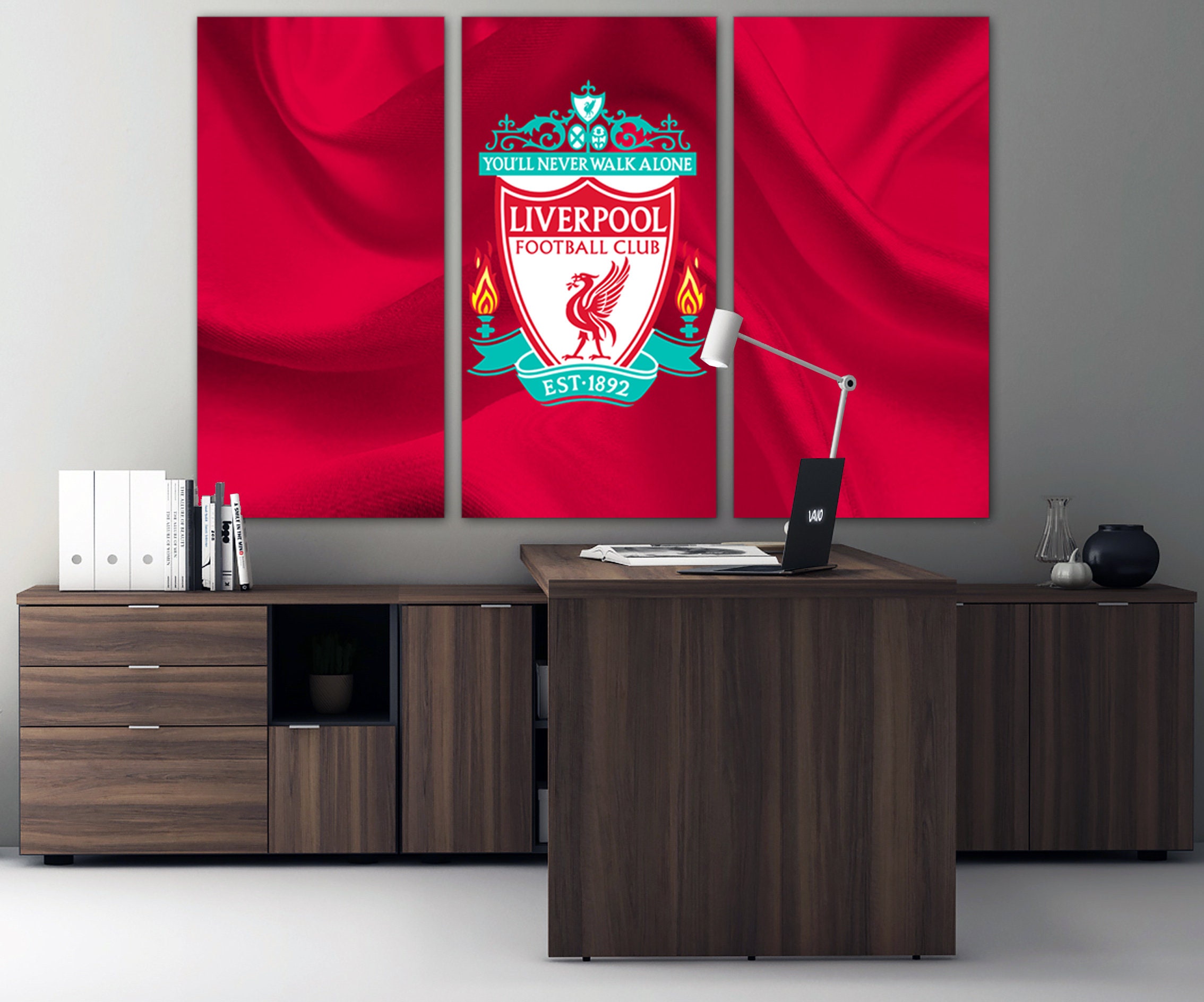 Liverpool F.C. Wall Painting 5 Piece Canvas Wall Art Flag Etsy UK
